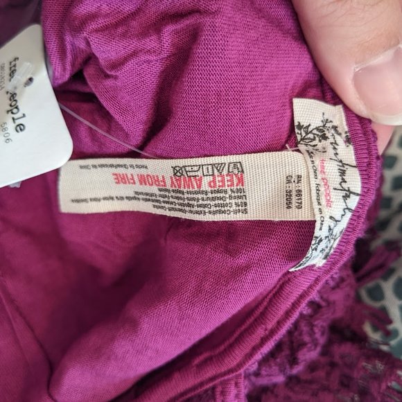 NWT Free People Purple Lace Dress Size S - Picture 8 of 10